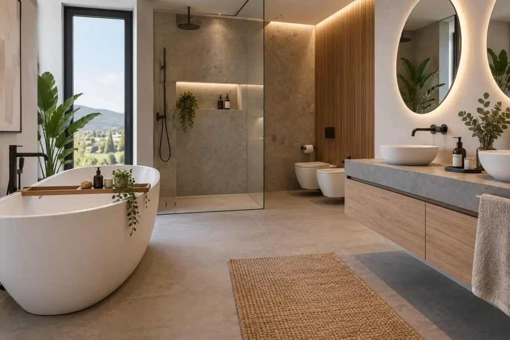 bagno-moderno-idee e materiali