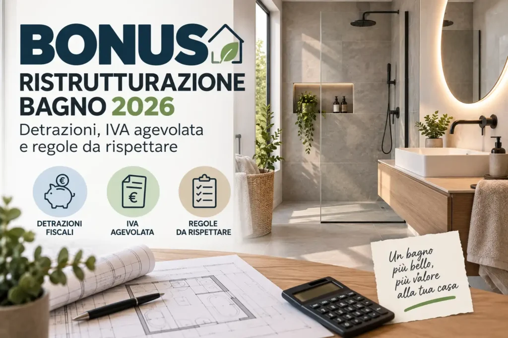 bonus ristrutturazione bagno 2026
